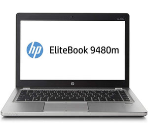 HP Elitebook 9480m Intel i7 4th Gen 14" screen Windows 10 Laptop (refurbished)